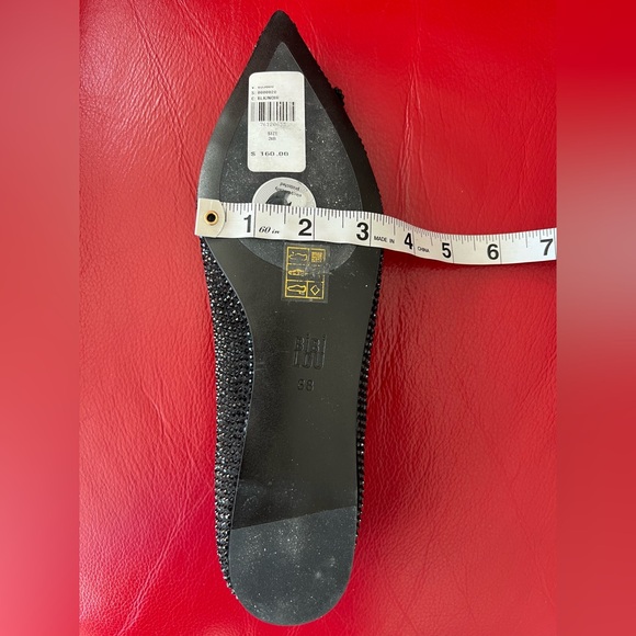 Women’s Bibi Lou Black glitter flats Sz 38 - Picture 2 of 8